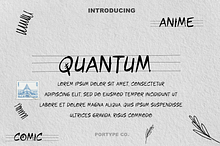 Quantum Font- Comic