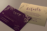 Leaves Wedding Invitation, an Invitation Template by Aarley Kaiven (Thumbnail 5 of 5)