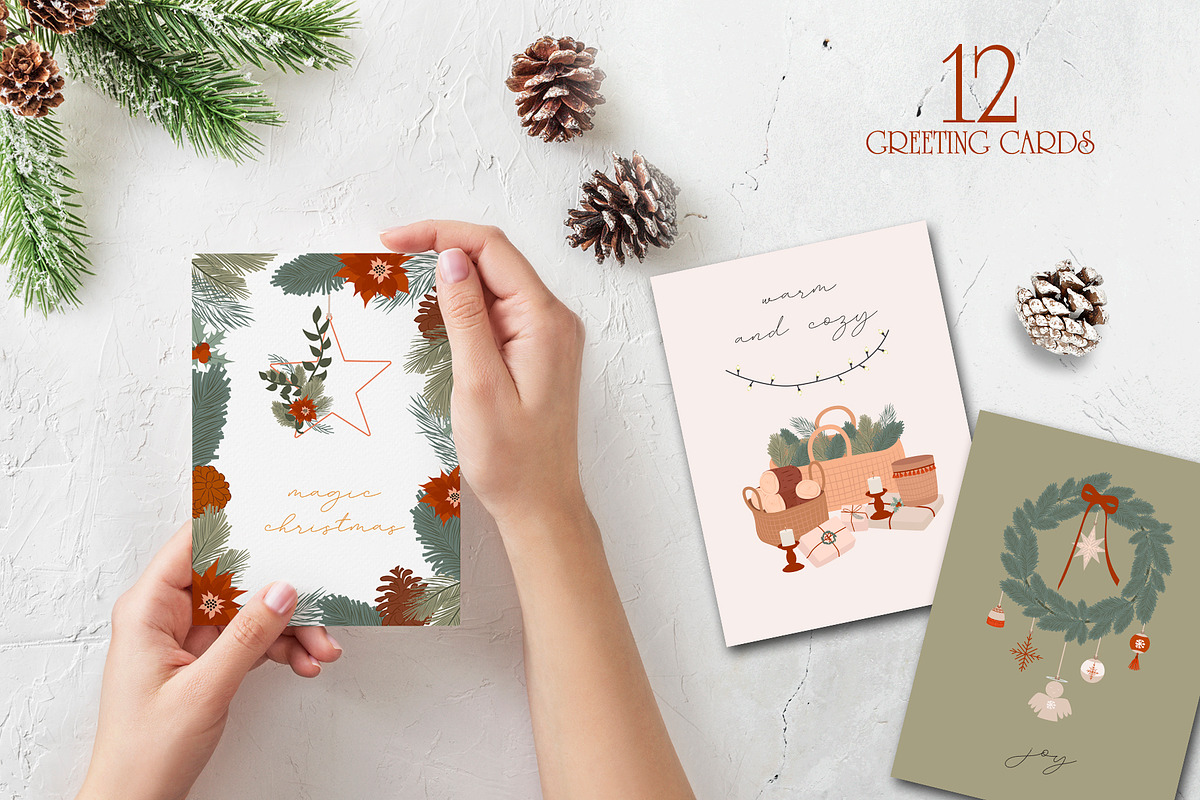 Boho Christmas, warm & cozy, a Seasonal Illustration by Mio Buono (Photo 6 of 17)