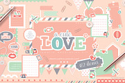 A Cute Love - Romantic Clipart, an Object Graphic by Euonia Meraki (Thumbnail 1 of 11)