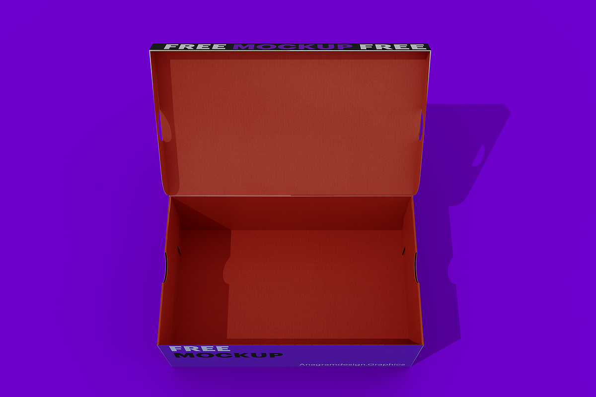 Shoe Box Mockup, a Packaging Mockup by AnagramDesign (Photo 6 of 8)