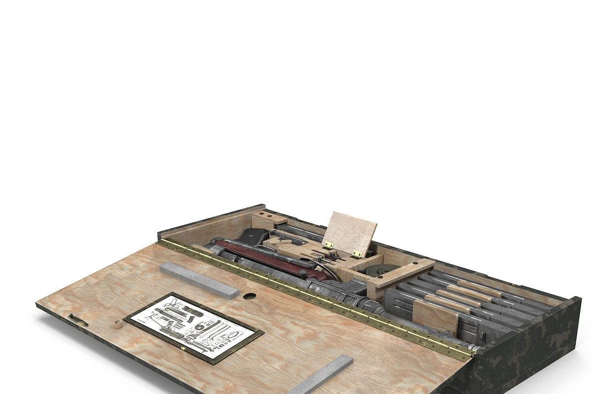 Submachine gun MP40, an Object 3D Model by AndrewWhite (Photo 20 of 23)