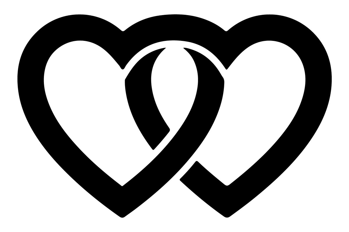 Couple Love Heart Silhouette, an Object Graphic by Gfx_Store (Photo 6 of 16)