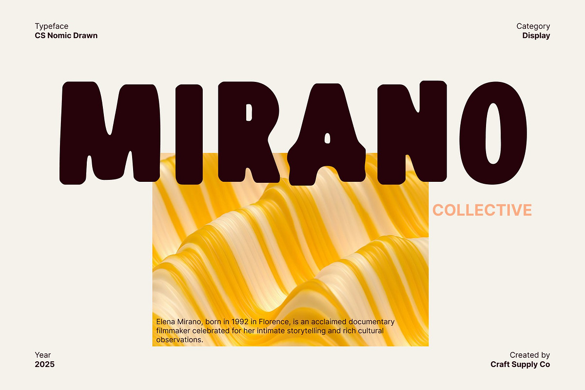 CS Nomic Drawn, a Sans Serif Font by Craft Supply Co. (Photo 3 of 8)