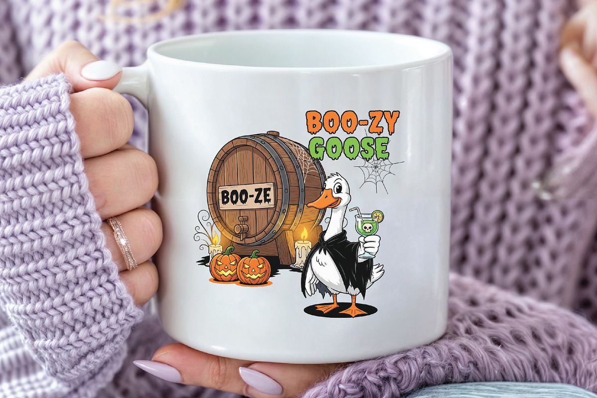 Funny Halloween Goose Sublimation, an Illustration by CraftArtStudio (Photo 2 of 4)