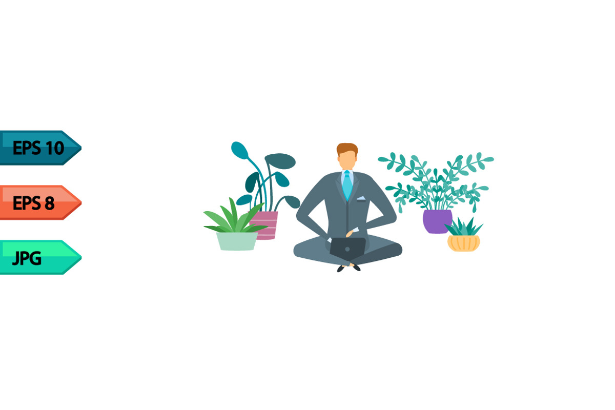 Vector business character poses set, an Object Graphic by julia_musdotter (Photo 7 of 15)