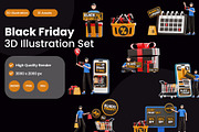 Black Friday 3D Illustration Pack, a 3D by novia99design (Thumbnail 1 of 6)