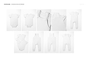 Baby Bodysuit and Overalls Mockup Se, a Bottom Mockup by creatsy5 (Thumbnail 2 of 11)