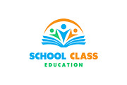 Happy People Book School Logo, a Branding & Logo Template by ika trisiana (Thumbnail 1 of 2)