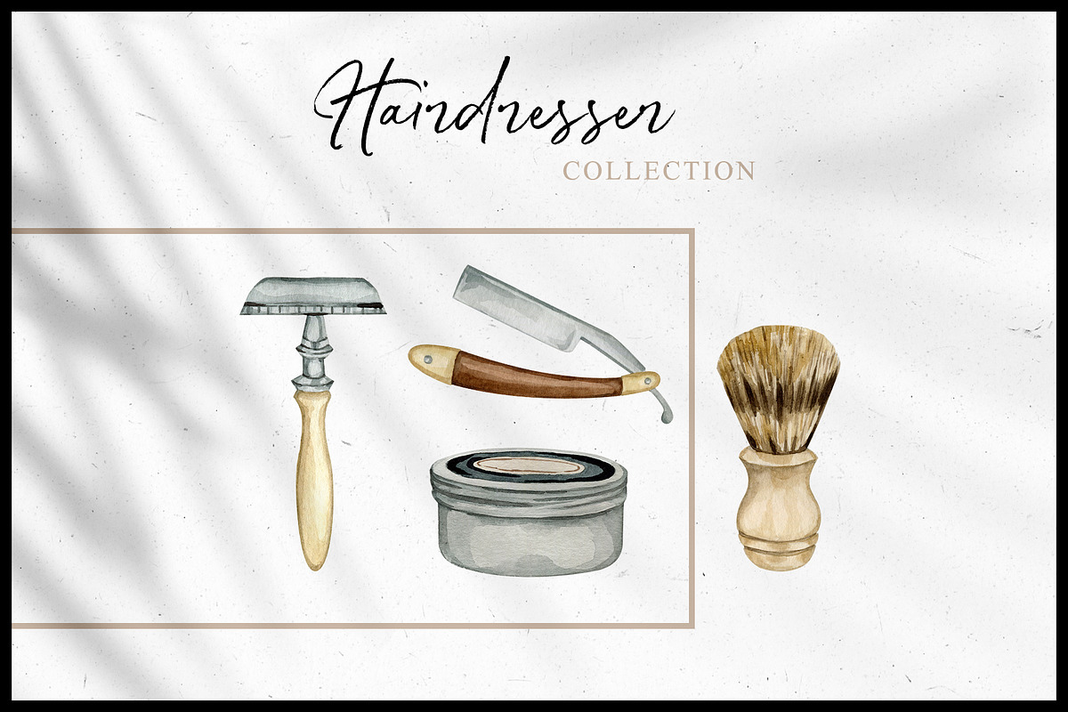 Hairdresser Collection, a Decorative Illustration by CrystalinaShop (Photo 9 of 9)