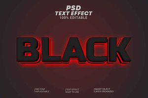 Powerful Red Glow Text Effect