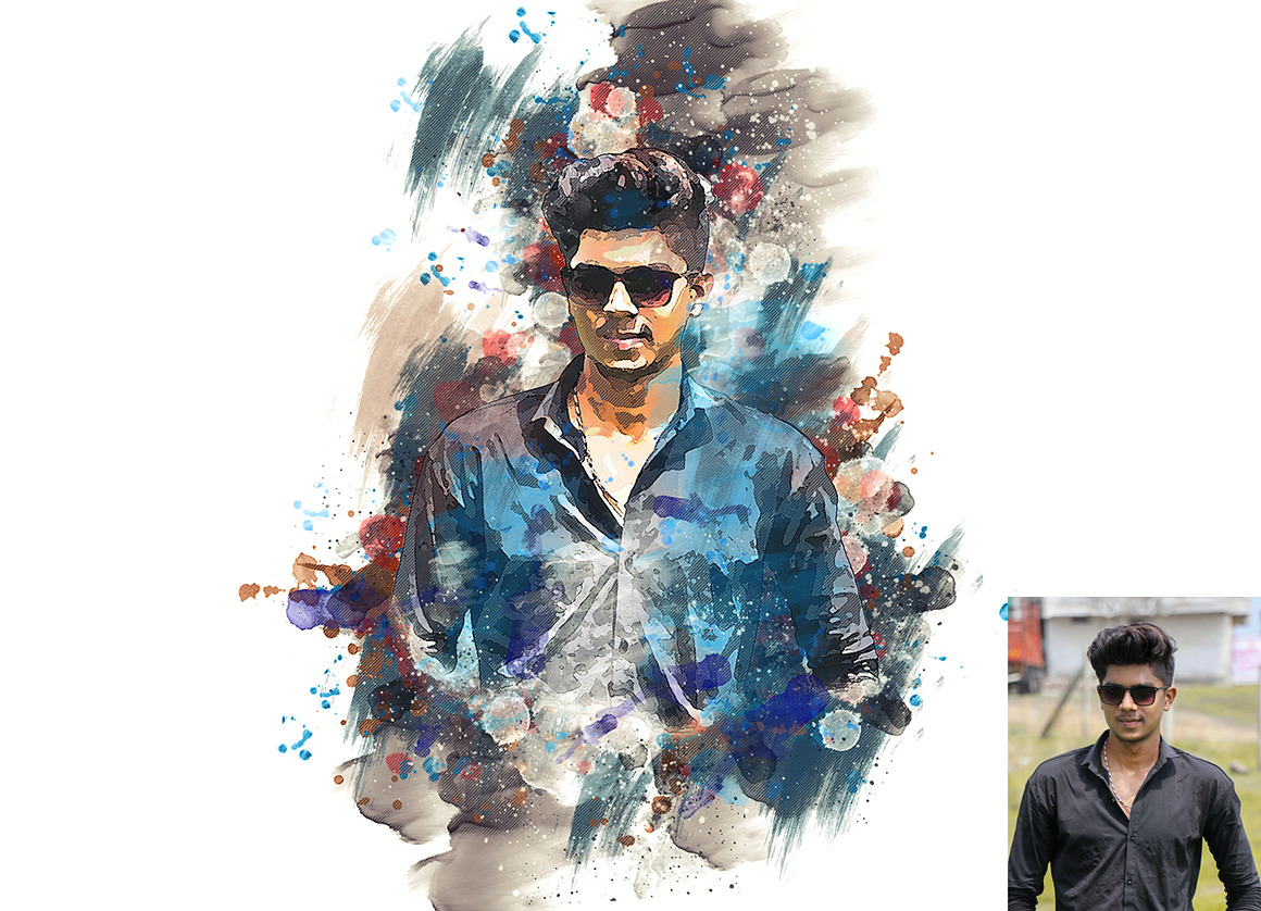 Watercolor Effect Photoshop Action B, an Action Add-On by Studio Retouch (Photo 26 of 28)