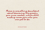 Ophelia Elow Bold Script, a Script Font by etigletters (Thumbnail 9 of 10)