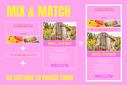 Purple & Yellow Email Templates, an Email Template by SunshineStudioBoutique (Thumbnail 4 of 9)