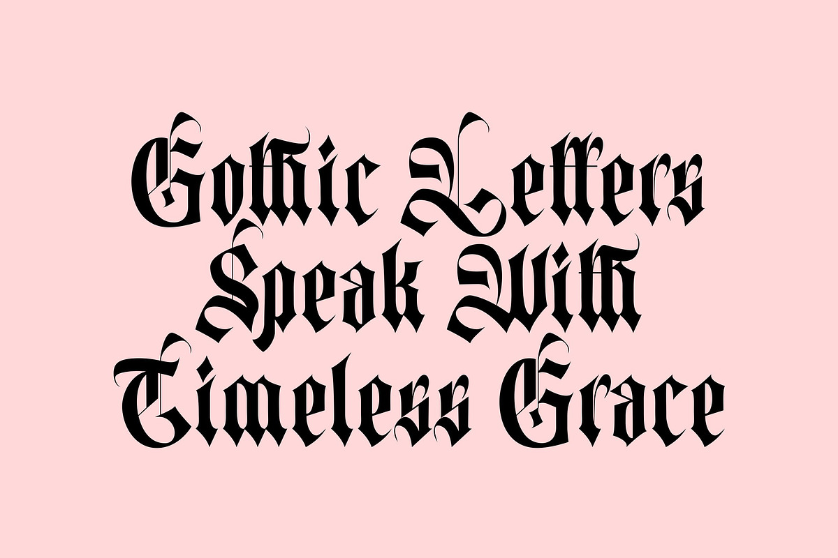 Monastic - Vintage Gothic Font, a Blackletter Font by Imoodev (Photo 3 of 5)