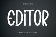 EDITOR, a Sans Serif Font by FreshTypeINK (Thumbnail 1 of 7)