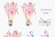 Watercolor tulip Flowers clipart, a Seasonal Illustration by Daryartsy (Thumbnail 4 of 9)