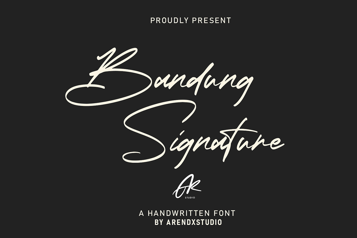 Bandung Signature - Modern Font