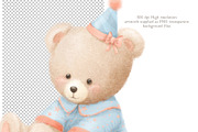 Baby Shower clipart Print & Poster, an Animal Illustration by AlenaVlasko stock Market (Thumbnail 2 of 4)