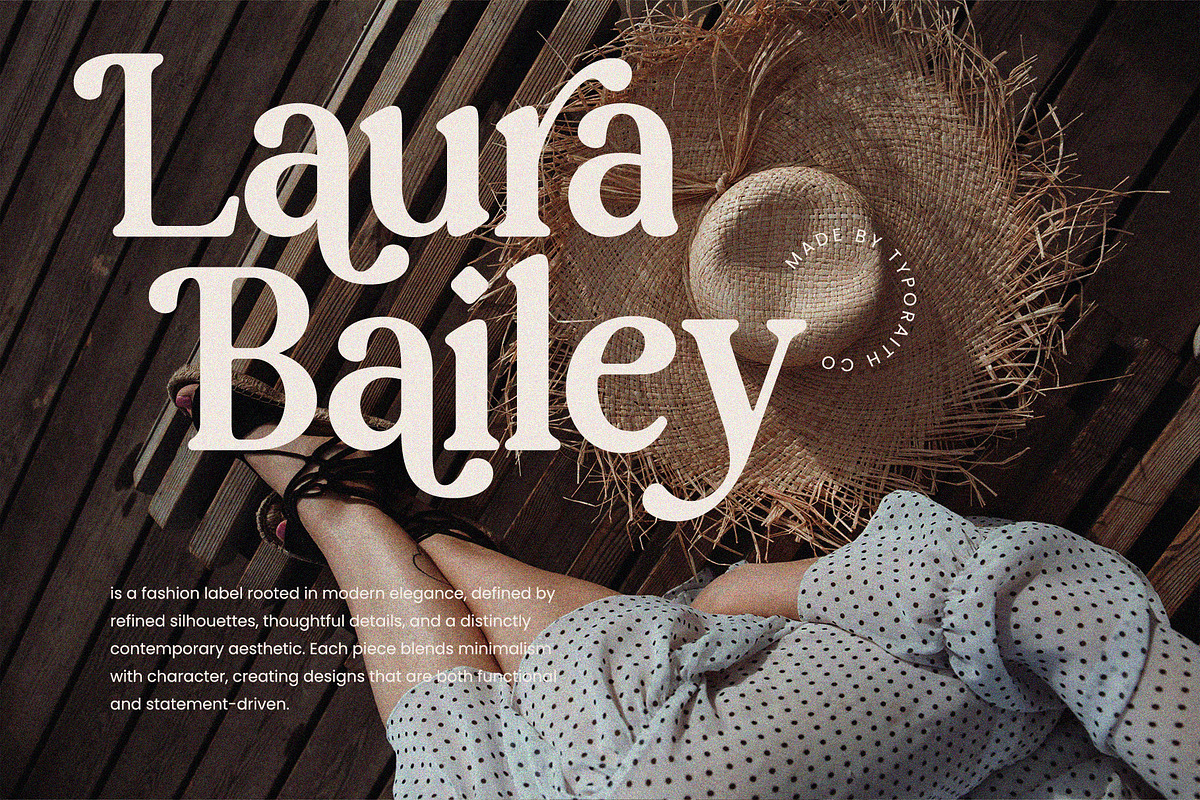 Grove Peach | Modern Retro Serif, a Serif Font by Typoraith Co (Photo 3 of 10)