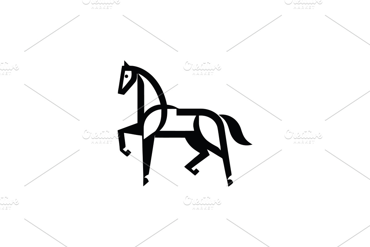 Geometric Horse Logo Design, a Branding & Logo Template by Vectorium Studio (Photo 1 of 2)