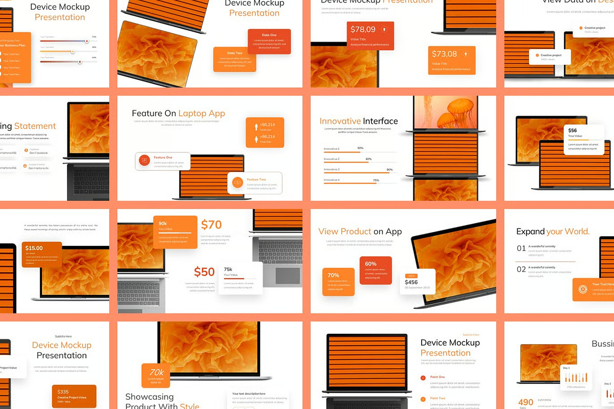 Laptop Device Mockup Powerpoint, a Presentation Template by Fit-tee (Photo 2 of 2)
