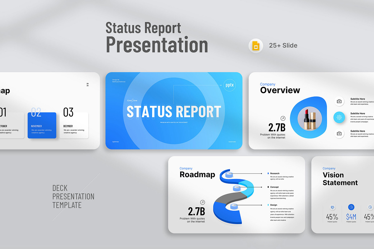 Status Report Presentation, a Presentation Template by KreateTribe (Photo 4 of 5)