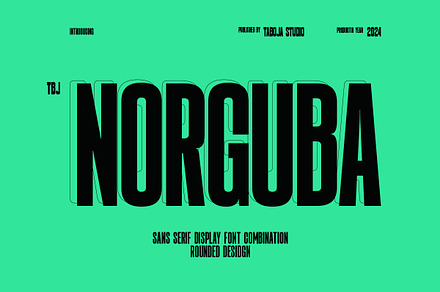 TBJ Norguba Sans Serif Display, a Sans Serif Font by Taboja Studio