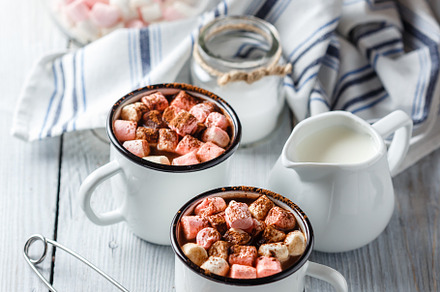 Hot cocoa with marshmallows featuring cocoa, hot, and cup, a Food & Drink Photo by Irina Burakova