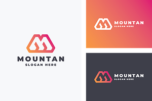 Mountan Letter M Logo, a Branding & Logo Template by Design_Planet