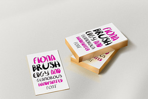 Fiona Brush, A Hand-Painted Font