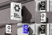 Signboard Vertical Mock-up, an Advertising Mockup by zippypixelstudio (Thumbnail 1 of 14)