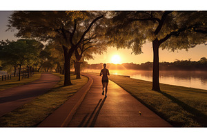 health morning workout ai generated, a Sports & Recreation Photo by pikepicture