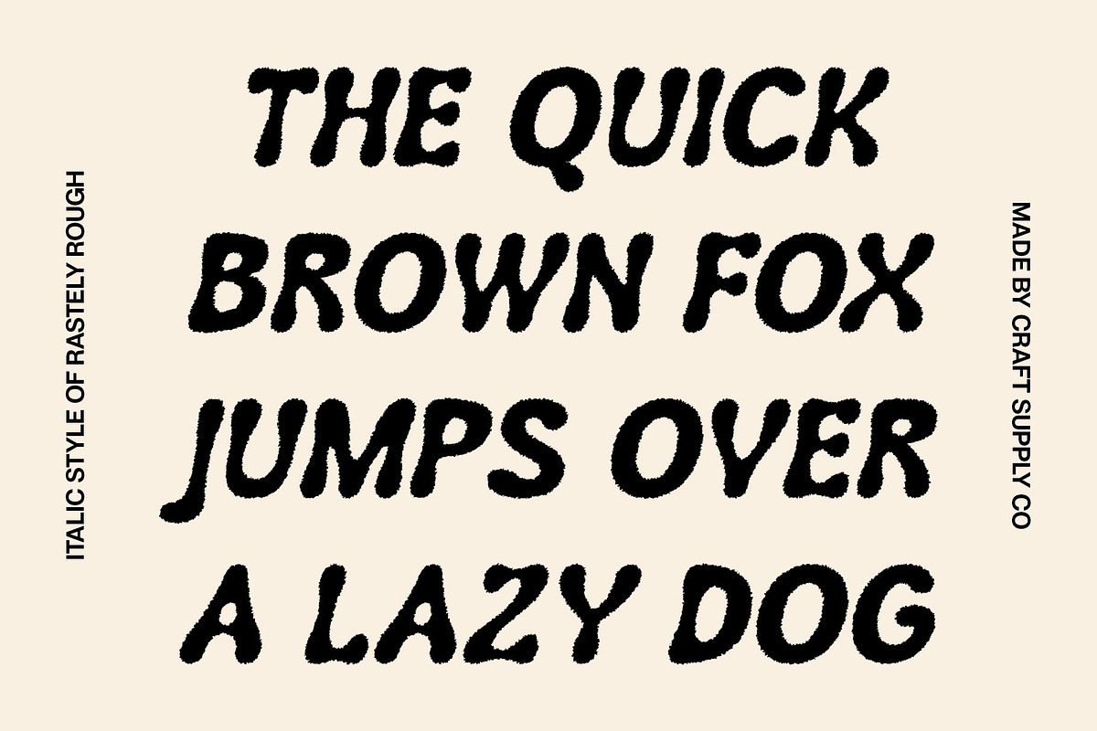 Rastely Rough, a Sans Serif Font by Craft Supply Co. (Photo 2 of 8)