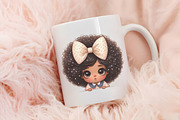 Peeking Black Girl Sublimation PNG, an Illustration by RobertsArt (Thumbnail 3 of 7)