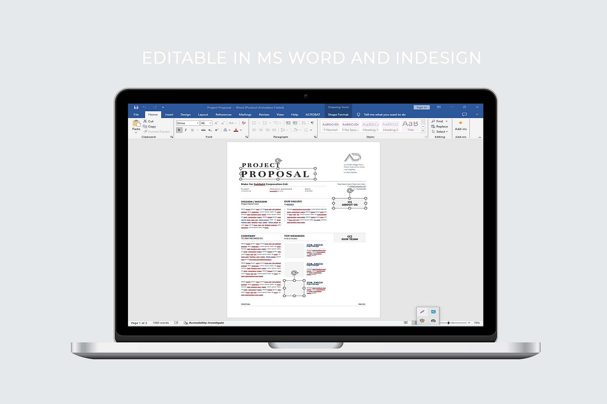 Proposal | MS Word & Indesign, a Stationery Template by design_hut (Photo 7 of 7)