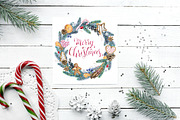 Christmas Watercolor Wreaths Clipart, an Illustration by SimpleWishesArt (Thumbnail 6 of 6)