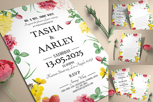 Floral Invitation, an Invitation Template by Aarley Kaiven