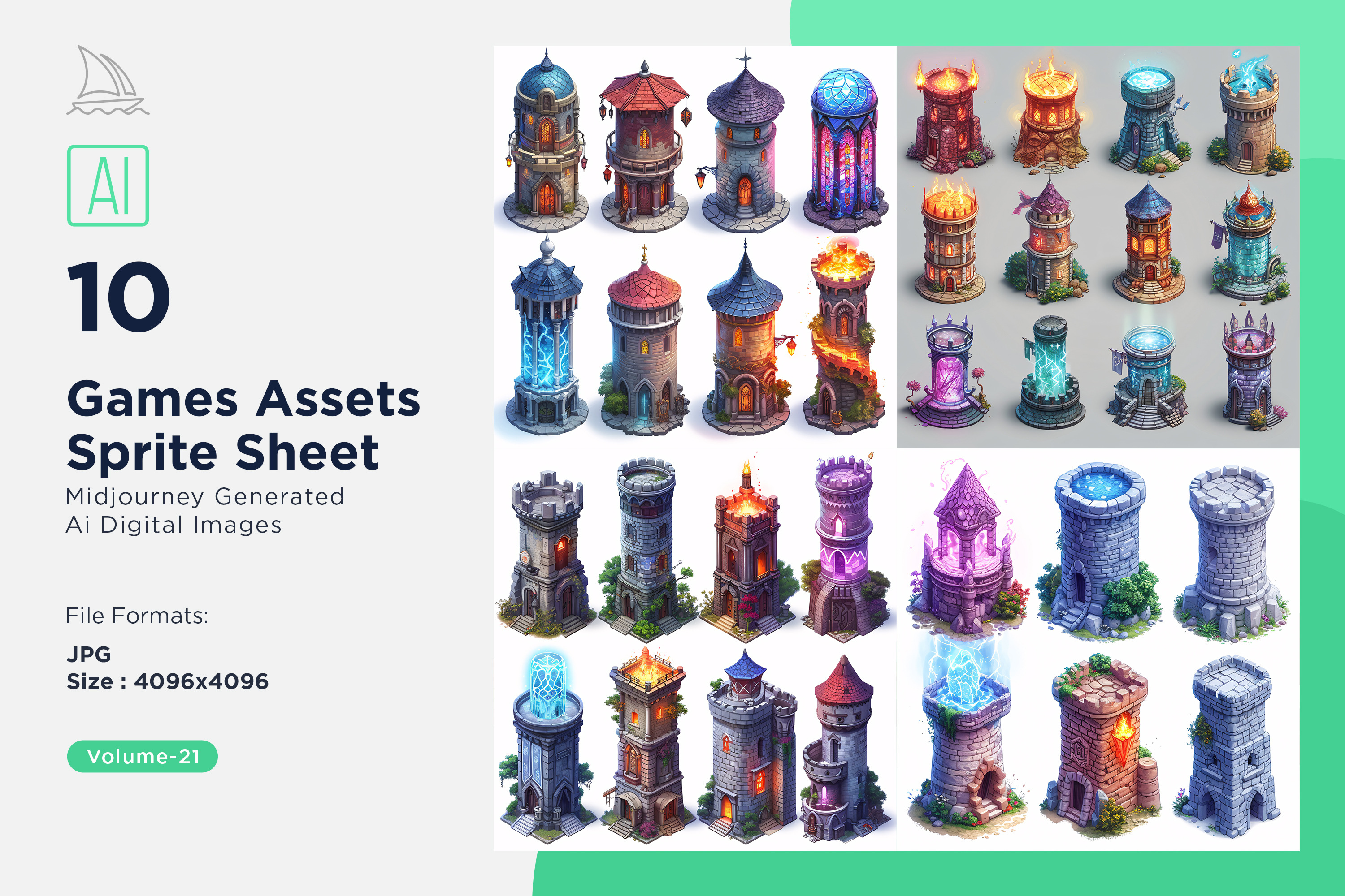 Games Assets Sprite Sheet on White, a Technology Photo by shahsoft