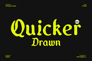 CS Quicker Drawn, a Blackletter Font by Craft Supply Co. (Thumbnail 1 of 8)