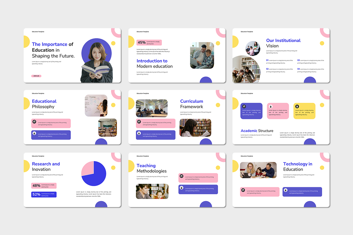 Academic Education Keynote Template, a Presentation Template by QR Design Studio (Photo 2 of 3)