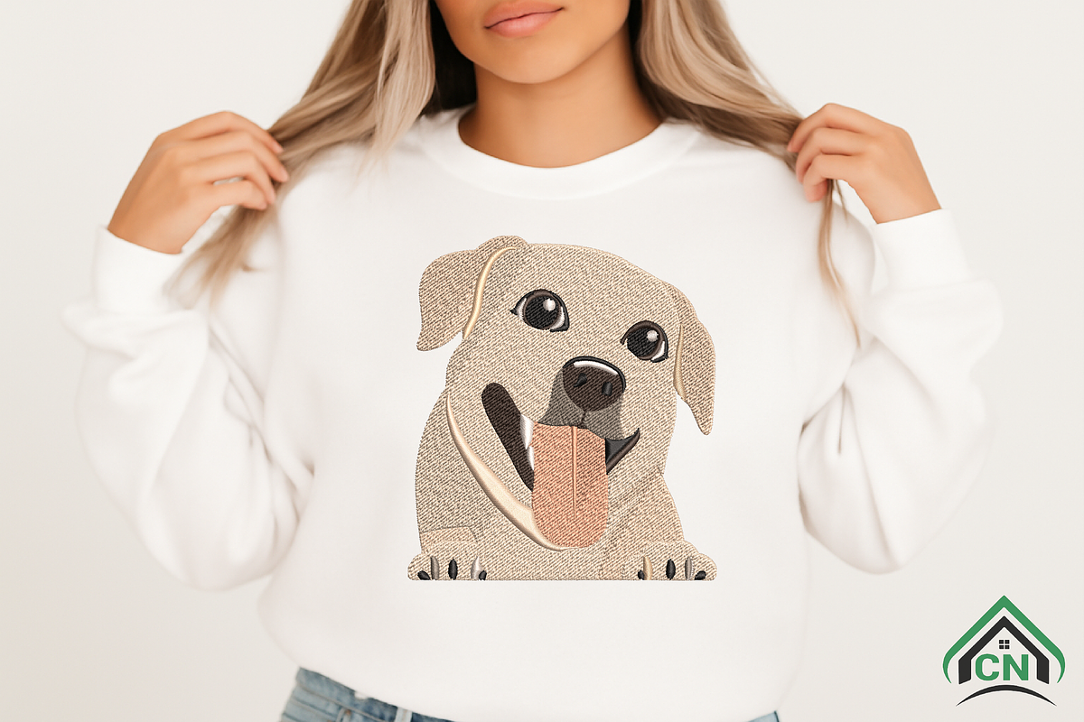 Cute Dog Faces Embroidery Bundle, a Solid Icon by Craft Nest (Photo 2 of 6)