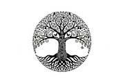 Sacred Tree of Life Vector Bundle, an Illustration by Designs_River (Thumbnail 23 of 51)