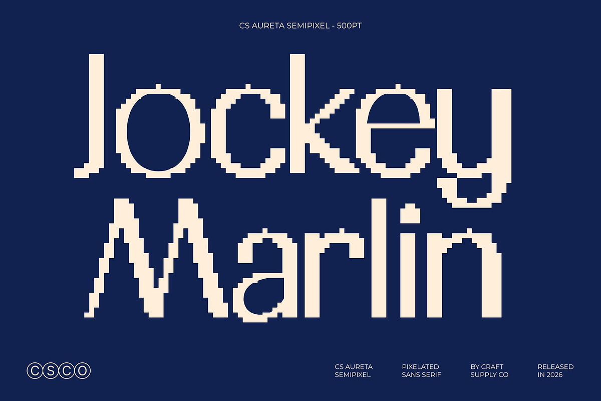 CS Aureta Semipixel, a Sans Serif Font by Craft Supply Co. (Photo 4 of 8)