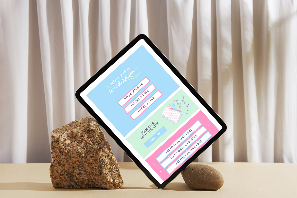 Pastel Link In Bio Template, a Landing Page Template by Anna Design Studio (Photo 4 of 10)