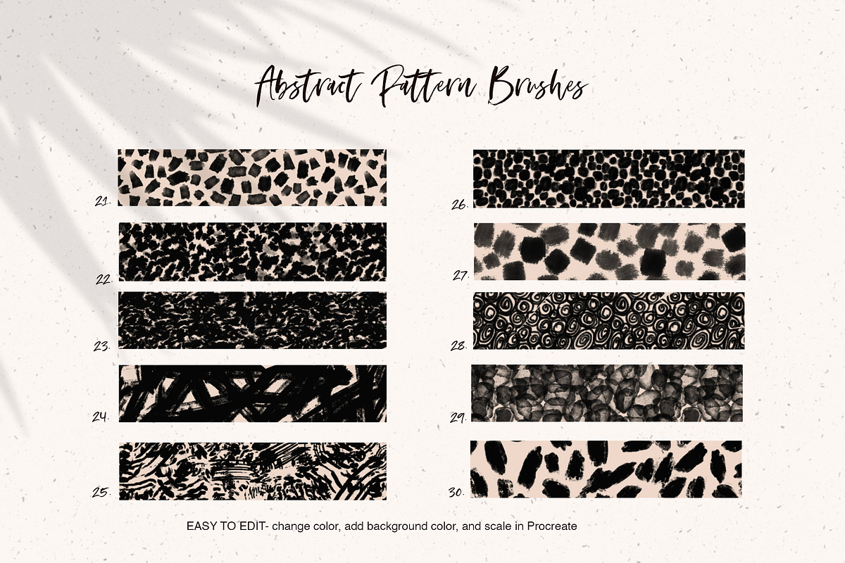 45 Procreate Pattern Brushes, a Brush Add-On by Sweet Fig (Photo 5 of 14)