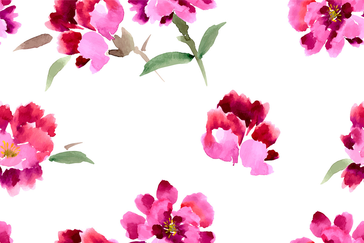 №1 Peony, painted in watercolor, a Presentation Template by Rasveta (Photo 3 of 4)