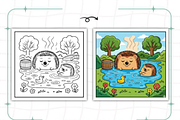Bold Easy Mom Moments Coloring Pages, a Decorative Illustration by Ink Gallery (Thumbnail 3 of 9)