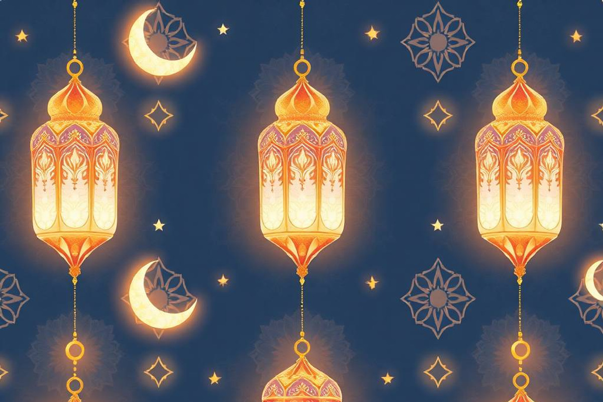32 PNG Golden Islamic Lantern Patter, a Pattern Graphic by adenpinkstore (Photo 11 of 17)