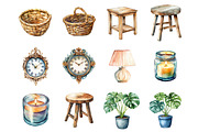Home Interior Clipart, an Illustration by Design Market (Thumbnail 2 of 3)